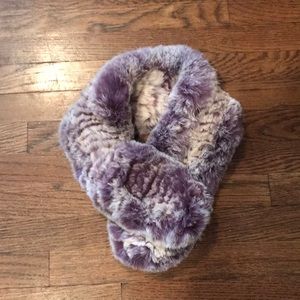 100% real chinchilla scarf